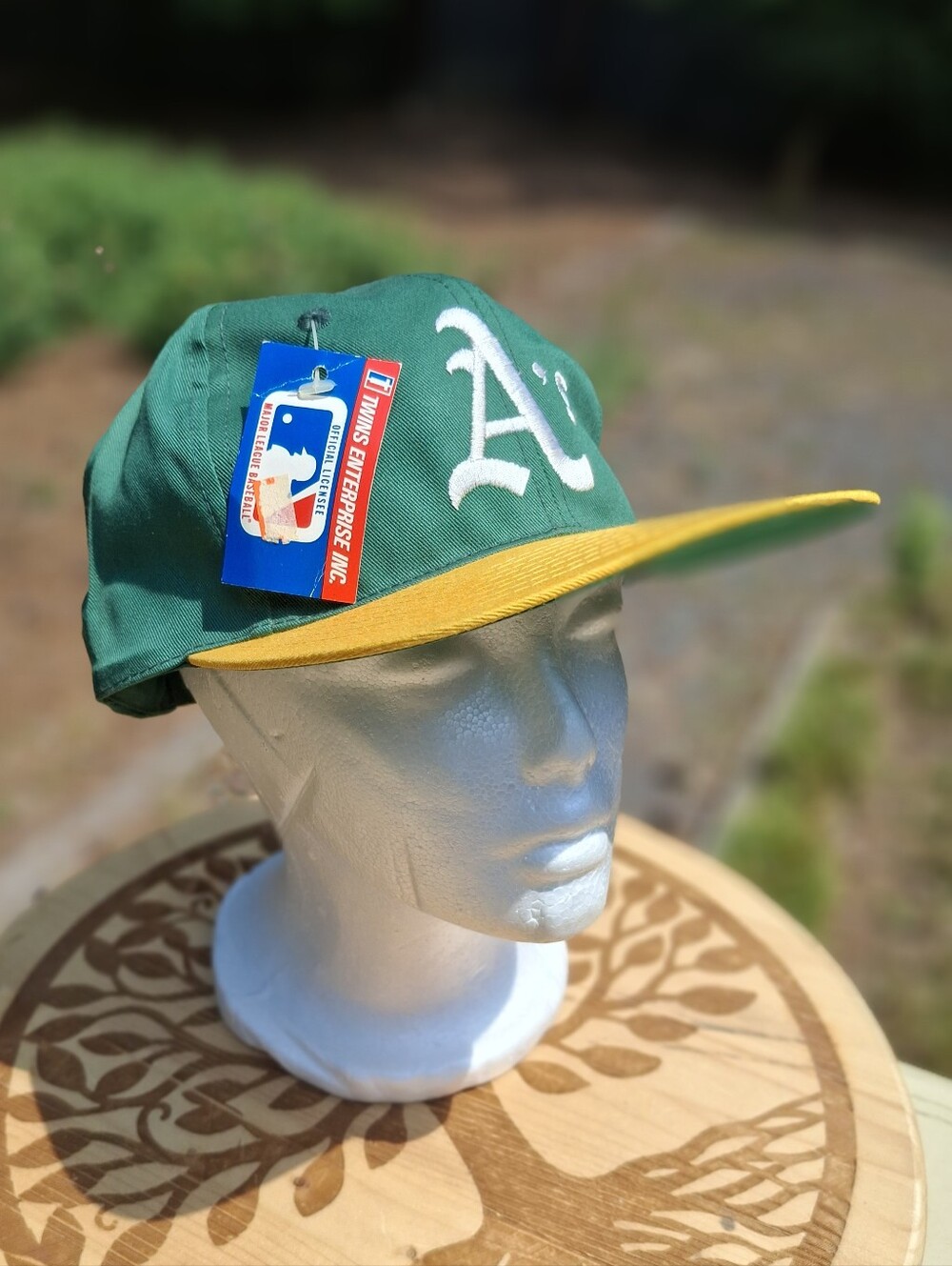 Vintage 1990's Oakland Athletics NWT Twins Enterprise Snapback Hat Cap Deadstock
